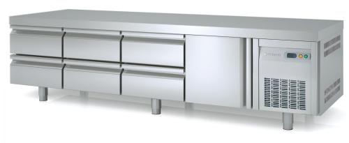 Table réfrigérée GN 1/1 CORECO 1P 2x2 tiroirs 1,80 m